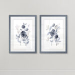 Peonies in Gray - 2 Piece Picture Frame Painting Print Set - Image 2