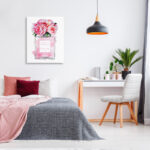 Perfume Bottle Flower Peony by Amanda Greenwood - Graphic Art Print on Canvas - Image 3