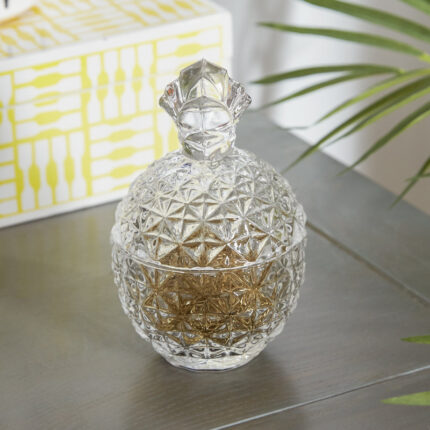 Pineapple Crystal Candy Jar - Chic Decora