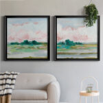 Pink Marsh I - 2-Piece Painting Print - Image 2