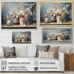 Pottery And Flowers Still Life I - Trees Wall Art - Image 6