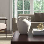 Pottery Terracotta Vase with Sculpted Handles and Rounded Form in Modern Glam Style for Stylish Decorative Accent - Image 4