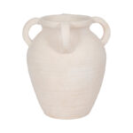 Pottery Terracotta Vase with Sculpted Handles and Rounded Form in Modern Glam Style for Stylish Decorative Accent - Image 8