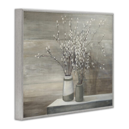 Pussy Willow Still Life – Painting on Wood - Chic Decora