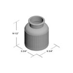 Renaldi Glass Table Vase - Image 3