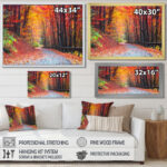 Road In Beautiful Autumn Forest - Photograph Print - Image 5