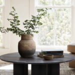 Rockport Rustic Brown Gradient Terracotta Vase, Wide-Body Design for Entryways & Tabletops - Image 3