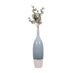 Romilly Decorative Flower Vase for Home Decor â€“ Large Flower Vase for Entryway or Living Room Display â€“ Tall Vase for Contemporary or Transitional Spaces â€“ Blue and White - Image 6