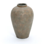 Rustic Brown Terracotta 14.6-Inch Tall Urn Vase - Image 2