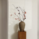 Rustic Brown Terracotta 14.6-Inch Tall Urn Vase - Image 6