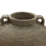 Rustic Brown Terracotta Cauldron 14.6-Inch Tall Vase - Image 3