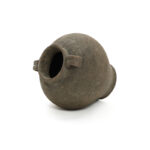 Rustic Brown Terracotta Cauldron 14.6-Inch Tall Vase - Image 8