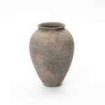 Rustic Ceramic Vase, Terracotta Pot Home Decor with Earthy Gray-Brown Finish, Multi Shape & Size Options