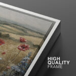 Rustic Countryside Relax Calm Landscape Nature Wildflowers Pictures Large Framed Canvas Wall Art - Image 6