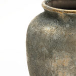 Rustic Gold and Brown Terracotta Tall Urn Vase - Image 3