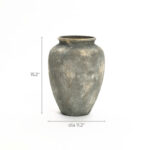 Rustic Gold and Brown Terracotta Tall Urn Vase - Image 4
