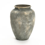 Rustic Gold and Brown Terracotta Tall Urn Vase - Image 7