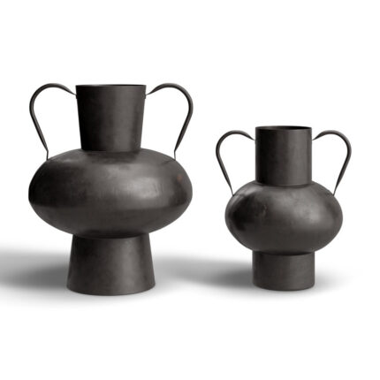 Ryder Metal Decorative Urns & Jars (Set of 2) - Chic Decora