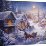 Sagefield 'In a One Horse Open Sleigh' by Nicky Boehme Painting Print on Wrapped Canvas