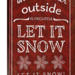 Sagefield 'Let It Snow' by Jennifer Pugh Textual Art on Wrapped Canvas