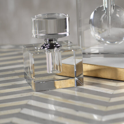 Sallie Crystal Decorative Bottle - Chic Decora