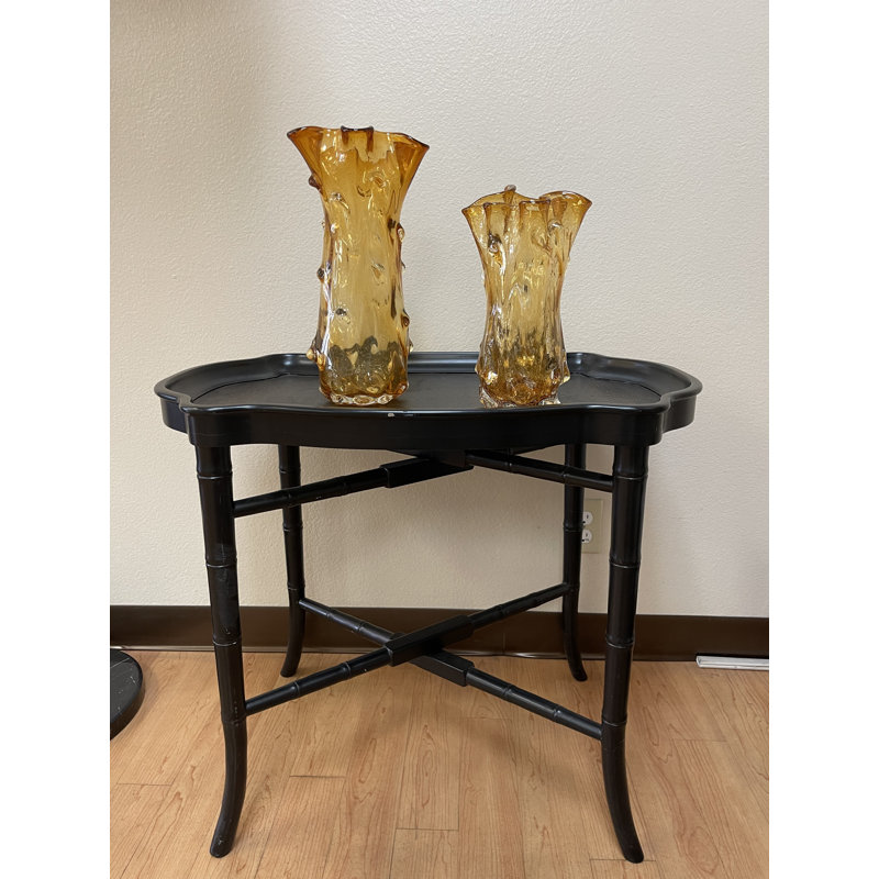 Sandie 2 Piece Bubble Glass Table Vase Set - Chic Decora