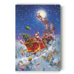 Santa's Sleigh - Painting Print on Canvas - Image 2