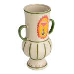 Scandinavian Blossom Hand-painted Stoneware Urn - Image 2