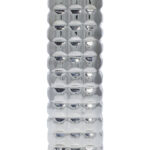 Schlueter Ceramic Decorative Silver Vase with Varying Patterns Set (Set of 3) - Image 3