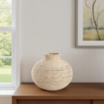 Seagrass Handmade Wrapped Decorative Vase - Image 3