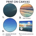 Seascape " Seashore With Distant Sunset " - Image 4