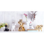 Seniha White Flower Vase Hand Wall Mount - 7" long - Image 3