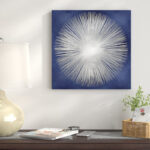 Silver Sunburst On Blue " Silver Sunburst On Blue I " by Abby Young - Image 2