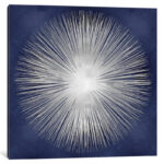 Silver Sunburst On Blue " Silver Sunburst On Blue I " by Abby Young - Image 3