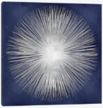 Silver Sunburst On Blue " Silver Sunburst On Blue I " by Abby Young - Image 5