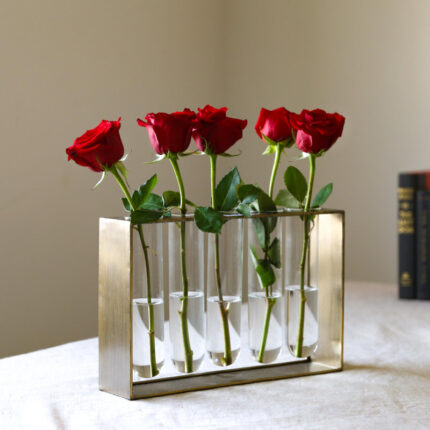 Simcox Metal Table Vase - Chic Decora