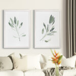 Simple Sage - 2 Piece Picture Frame Painting Print Set