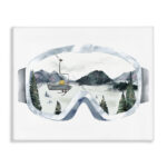 Ski Mountain Reflection In Sports Goggles Winter Forest Oversized Wall Plaque Art By Ziwei Li - Image 8