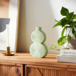Stoneware Ceramic Vase with Abstract Textured Design - Modern Boho Decorative Accent for Stylish and Versatile Home Decor, Perfect for Shelves, Mantels, or Table Centerpieces - Image 5