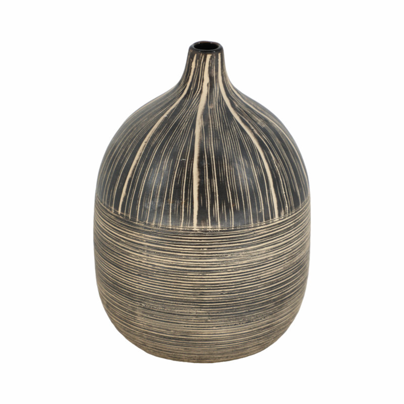 Stoneware Ceramic Vase with Boho Casual Style - Chic Decora