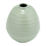 Stoneware Ceramic Vase with Textured Design - Modern Decorative Accent - Image 5