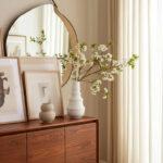 Stoneware Ceramic Vase with Tiered Sculptural Design - Modern Decorative Accent for Contemporary Home Decor and Floral Arrangements - Image 8