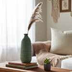 Stoneware and Ceramic Decorative Vase - Modern Textured Accent for Contemporary Home Decor. - Image 6