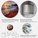 Stunning Ocean Beach at Sunset - Beach Photograph Print on Canvas, Beach wall art print - Image 6