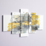 Styron Moving in and Out of Traffic II Yellow Grey' Print Multi-Piece Image on Canvas - Image 4