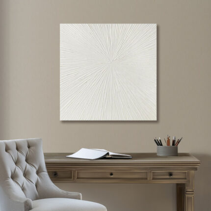 Sunburst Hand-Painted Resin Wall Art - Chic Decora