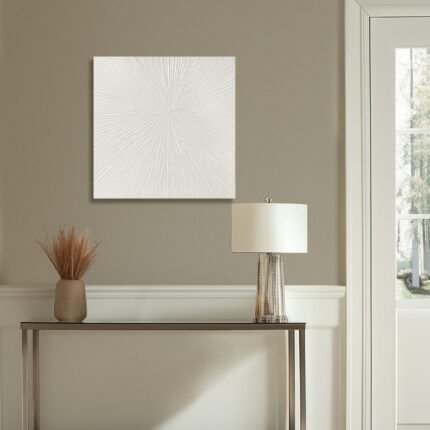 Sunburst Hand-Painted Resin Wall Art - Chic Decora