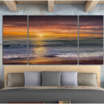 Sundown Descanso Beach - 3-Piece Canvas Print - Image 3