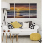 Sundown Descanso Beach - 3-Piece Canvas Print - Image 5