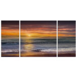 Sundown Descanso Beach - 3-Piece Canvas Print - Image 6